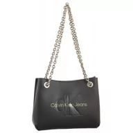 Torebki damskie - Torebka Sculpted Shoulder Bag24 Mono Black/Dark Juniper K60K607831 0GX (CK424-b) Calvin Klein - miniaturka - grafika 1