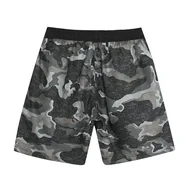 Spodenki damskie - Little Hand Men's Beach bokserki strój kąpielowy mężczyźni szorty kąpielowe szorty plażowe mężczyźni szybkie suszenie plażowe szorty plażowe stroje surfingowe z kieszenią, Kamuflaż szary, XL - miniaturka - grafika 1