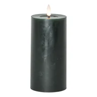Świece - Świeca LED woskowa FLAMME FLOW zielona 17,5cm 1500h - miniaturka - grafika 1
