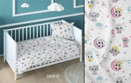 Pościel dla dzieci - Poszewka bawełniana 50x60 zwierzęta na księżycu biała kolorowa dziecięca zapinana na suwak KARO Bawełna Max - miniaturka - grafika 1