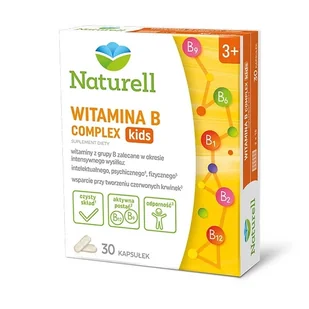 Naturell Witamina B Complex kids x30 kapsułek - Przeziębienie i grypa - miniaturka - grafika 1