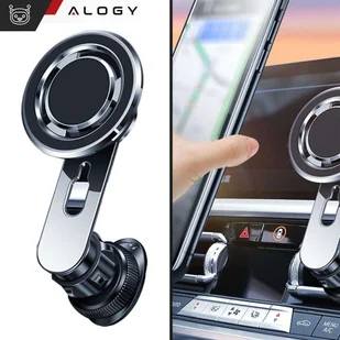 Uchwyt samochodowy Alogy MagSafe Airvent car holder do iPhone 14 13 12 do MagSafe na kratkę Czarny - Pozostałe akcesoria do telefonów - miniaturka - grafika 13