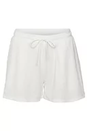 Spodenki damskie - VERO MODA Damskie szorty VMEMMA Noos, śnieżnobiałe, rozmiar L, Snow White, L - miniaturka - grafika 1