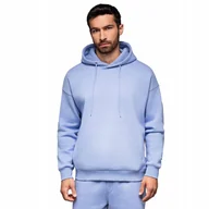 Bluzy męskie - Dresowa bluza unisex z kapturem lawendowa Ombre OU-SNBC-0105 V9 roz. XL/XXL - miniaturka - grafika 1