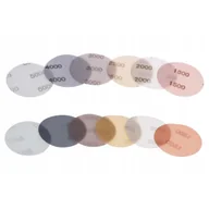 Kosmetyki samochodowe - ZESTAW PAPIER ŚCIERNY WODNY KRĄŻKI RZEP 75mm P1500 - P5000 - miniaturka - grafika 1