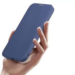 DUX DUCIS Skin X Pro - futerał z klapką kompatybilny z MagSafe do Apple iPhone 15 Pro niebieski - Etui i futerały do telefonów - miniaturka - grafika 3