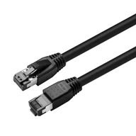 Kable - Cat8.1 S/Ftp 5M Czarny Ekranowany Lszh,Awg 24 - miniaturka - grafika 1