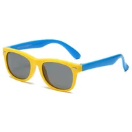 Okulary przeciwsłoneczne - Dziecięce 5-9 lat gumowe okulary przeciwsłoneczne polaryzacyjne POL-JR-57C yellow/blue - miniaturka - grafika 1