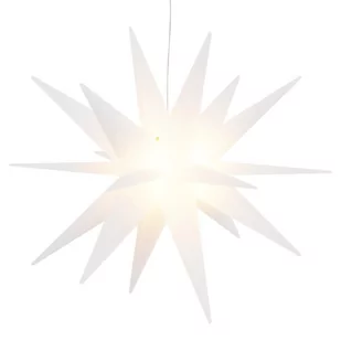 Gwiazda morawska z LED, składana, biała, 57 cm  Lumarko! - Ozdoby bożonarodzeniowe - miniaturka - grafika 3