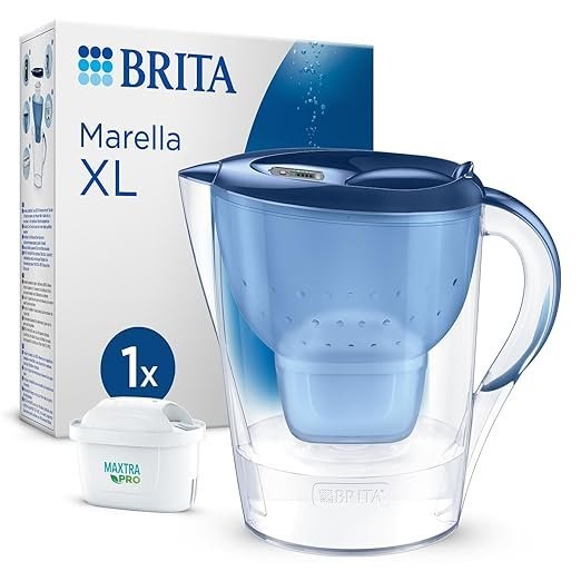 Brita Marella Xl Blue - Wydajny Dzbanek Filtrujący Z Cyfrowym Wskaźnikiem