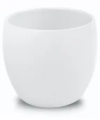 Donice - Doniczka Osłonka Ceramiczna Kula 21Cm, Biała - miniaturka - grafika 1