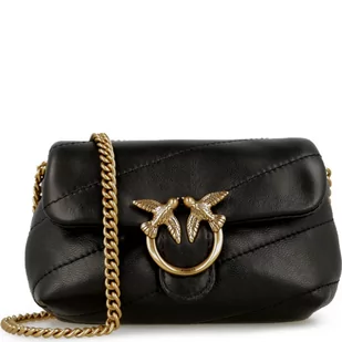 Pinko Skórzana torebka na ramię LOVE MICRO PUFF C SHEEP NAPPA - Torebki damskie - miniaturka - grafika 1