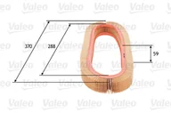 Filtry powietrza - Filtr powietrza VALEO 585693 C37107 585693 - miniaturka - grafika 1