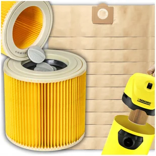 10x WORKI FILTR DO ODKURZACZA KARCHER WD3 SE4001 WD2 PLUS KWD V-17 V-15 V12 - Filtry do odkurzaczy - miniaturka - grafika 1