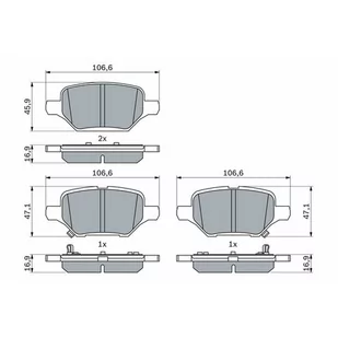 Klocki hamulcowe - komplet BOSCH 0 986 424 895 - Klocki hamulcowe - miniaturka - grafika 1