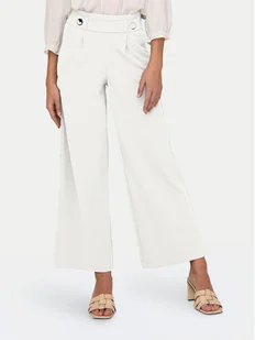 JDY Spodnie materiałowe Geggo 15208430 Biały Wide Leg - Spodnie damskie - miniaturka - grafika 1