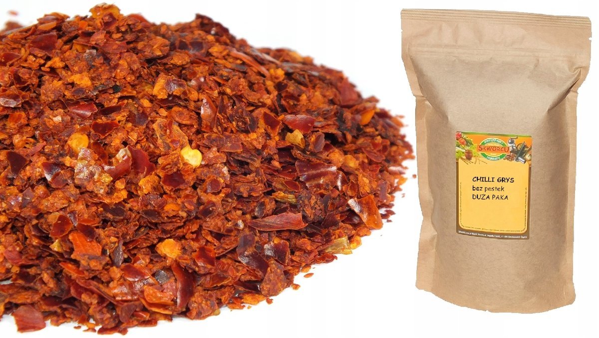Chili grys 500g chilli bez pestek DUŻA PAKA Skworcu