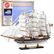 Figurki dla dzieci - Model Kolekcjonerski Dekoracyjny Statek Żaglowiec Amerigo Vespucci 64x46cm - miniaturka - grafika 1