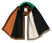 Apaszki i szaliki damskie - Szalik Damski Młodzieżowy Zimowy Miękki Ciepły Duży Kolorowy Casualowy - miniaturka - grafika 1