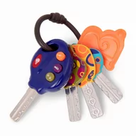 Zabawki interaktywne dla dzieci - B.Toys LucKeys - Zestaw Kluczy ze światłem i dźwiękiem - granatowy - miniaturka - grafika 1