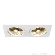 Lampy sufitowe - Spotline New Tria GU10 2 (kwadrat) - Czarny (113841) - miniaturka - grafika 1