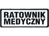 Odzież medyczna - Emblemat Ratownik Medyczny Odblaskowy Na Rzepie 13 X 5 Cm Nowy - miniaturka - grafika 1