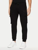 Spodnie sportowe męskie - Guess Spodnie dresowe Z4YB08 K9V31 Czarny Regular Fit - miniaturka - grafika 1