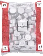 Świece - Świeca tealight parafinowa Candra wkłady podgrzewacze białe 40 szt. - miniaturka - grafika 1