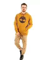 Bluzy męskie - Timberland Core Logo P/O Hood BB bluza męska, Wheat Boot/Blck, S - miniaturka - grafika 1