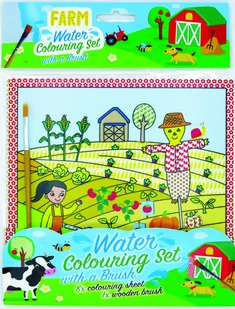 Zestaw do kolorowania wodnego, Farma - Zabawki kreatywne - miniaturka - grafika 1