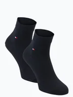 Skarpetki męskie - Tommy Hilfiger Skarpety pakowane po 2 szt. Mężczyźni Bawełna niebieski jednolity, 39-42 - miniaturka - grafika 1