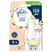 Odświeżacze powietrza - Elektryczny odświeżacz powietrza z wkładem o zapachu wanilii Glade Romantic Vanilla Blossom - miniaturka - grafika 1
