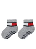 Skarpetki dla dzieci - Tommy Hilfiger Skarpety długie 701226500 Szary - miniaturka - grafika 1