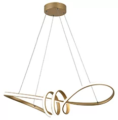 Canbera lampa wisząca LED złoty malowany 338901-09  -20% w koszyku) - Lampy sufitowe - miniaturka - grafika 1
