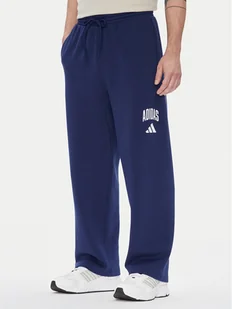 adidas Spodnie dresowe Collegiate JM9179 Niebieski Regular Fit - Spodnie sportowe męskie - miniaturka - grafika 1