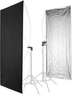 Inne akcesoria studyjne - Panel dwustronny Falcon RR-5684SB1 142x213cm Srebrny / Czarny - miniaturka - grafika 1