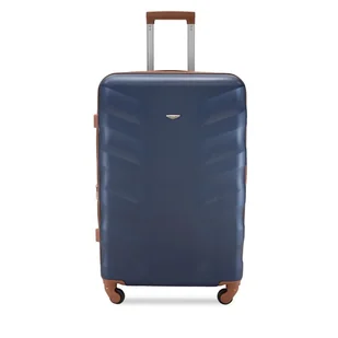 Walizka średnia Semi Line T5706-2 Granatowy+Brąz - Walizki - miniaturka - grafika 1