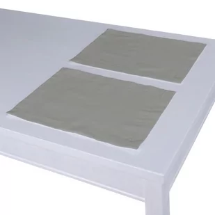 Dekoria pl pl Podkładka 2 sztuki szary 40 x 30 cm Loneta 403-133-24 - Obrusy i serwetki - miniaturka - grafika 1