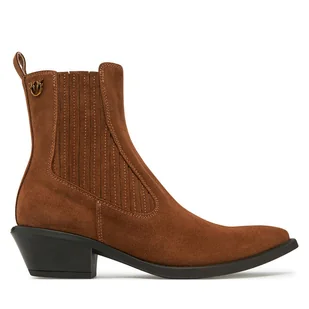 Kowbojki PINKO Tex 14 SD0345P002 Brązowy - Botki damskie - miniaturka - grafika 1