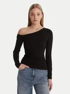 Bluzki damskie - Guess Bluzka W6RP02 KC1J2 Czarny Regular Fit - miniaturka - grafika 1