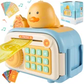 Skarbonki - Skarbonka Kaczka Sejf na Banknoty Monety Bankomat na Pin Kod Dostępu - miniaturka - grafika 1