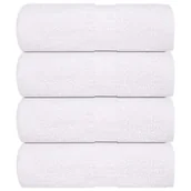 Ręczniki - vidaXL Ręczniki dla gości, 4 szt., białe, 30x50 cm, bawełna 100% - miniaturka - grafika 1