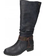 Kozaki damskie - KOZAKI RIEKER - 970027-05 GRANAT - Rieker - miniaturka - grafika 1