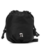 Torebki damskie - KARL LAGERFELD Torebka A4W30016 Czarny - miniaturka - grafika 1