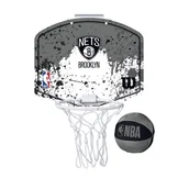 Koszykówka - Minikosz do koszykówki w kolorach NBA Wilson Brooklyn Nets - miniaturka - grafika 1