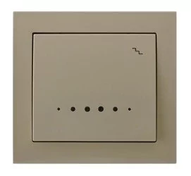 Ospel Włącznik schodowy z podświetleniem KIER kremowy - Wyłączniki światła i elektryczne - miniaturka - grafika 1