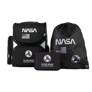 Zestaw szkolny 3-elementowy NASA Paso tornister worek na obuwie piórnik - Zestawy szkolne - miniaturka - grafika 1