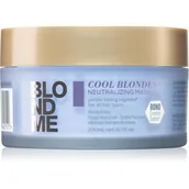 Maski do włosów - Schwarzkopf Professional Schwarzkopf Professional Blondme Cool Blondes maseczka odżywcza neutralizująca żółtawe odcienie 200 ml - miniaturka - grafika 1