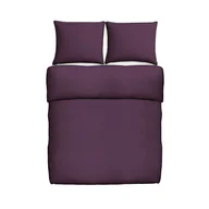 Pościel - Pościel satynowa fiolet 125g/m2 z czarną bizą 160 - miniaturka - grafika 1
