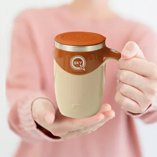 KUBEK TERMICZNY SAMOMIESZAJĄCY 380ml SAM MIESZA LCD TEMPERATURA DO KAWY USB - Kubki termiczne KUBEK TERMICZNY SAMOMIESZAJĄCY 380ml SAM MIESZA LCD TEMPERATURA DO KAWY USB - Kubki termiczne - miniaturka - grafika 1